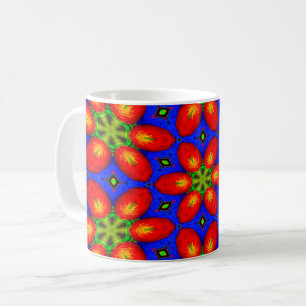Niedliches rotes Muster Kaffeetasse