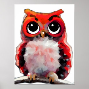 Niedliches Rotes Ohr Poster