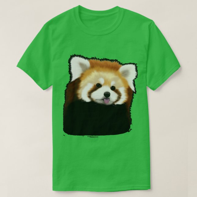 Niedliches Rotes Panda 17 T-Shirt (Design vorne)