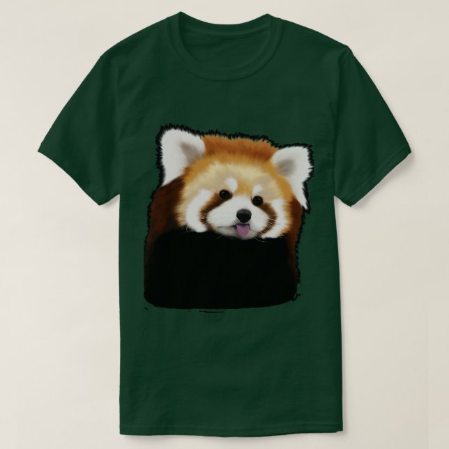 Niedliches Rotes Panda 17 T-Shirt (Design vorne)