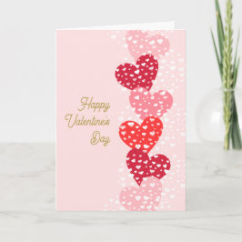 Niedliches Rotes Rosa Herzchen Herzlichen Glückwun Karte