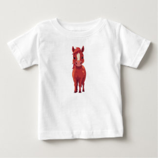 Niedliches Rotfuchs-Pferd | Kinder Weißes T-Shirt