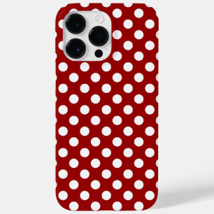 Niedliches Rotweiße Polka-Punktmuster Case-Mate iPhone Hülle