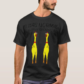 Niedliches Rubber Hühnchen Funny Rubber Hühnergesc T-Shirt