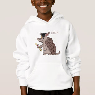 Niedliches Rüstungsschild mit Graduierungskappe Ca Hoodie