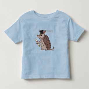Niedliches Rüstungsschild mit Graduierungskappe Ca Kleinkind T-shirt