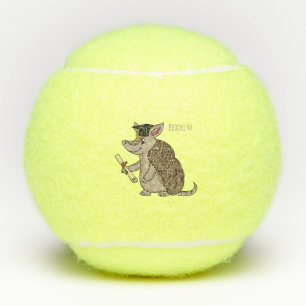 Niedliches Rüstungsschild mit Graduierungskappe Ca Tennisbälle