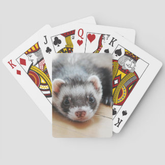 Niedliches Sable Ferret Spielkarten