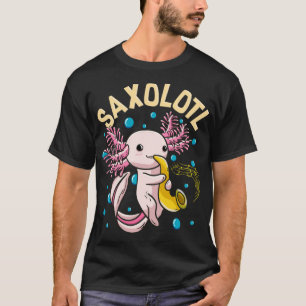 Niedliches sächsisches Adorable Axolotl Sax T-Shirt