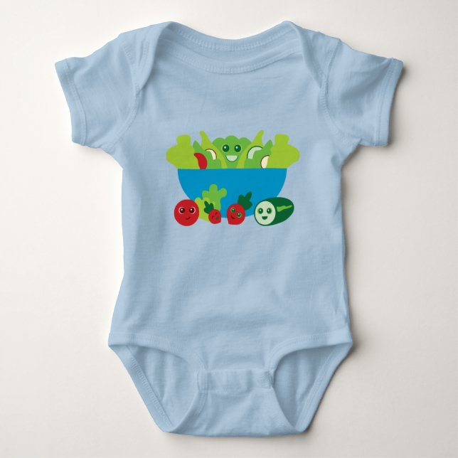 Niedliches Salat Baby Strampler (Vorderseite)