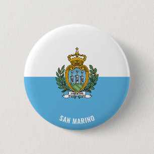 Niedliches San Marino Flag Patriotic Button