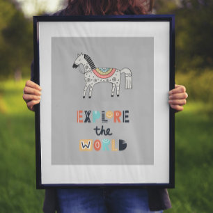 Niedliches Scandia Horse Poster