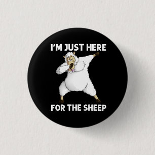 Niedliches Schaf Button