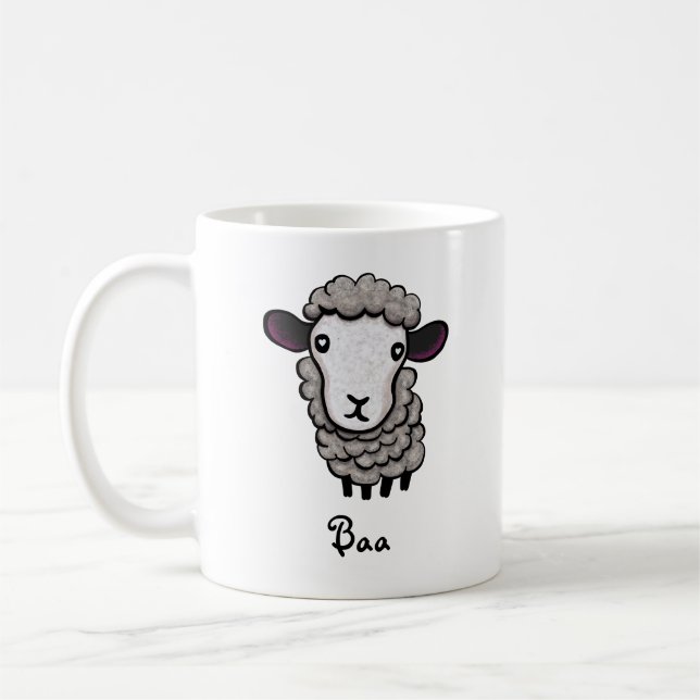 niedliches Schaf Kaffeetasse (Links)