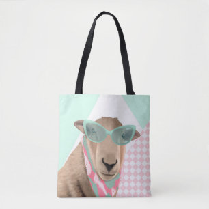 Niedliches Schaf mit Brille