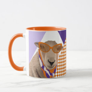 Niedliches Schaf mit Brille Tasse