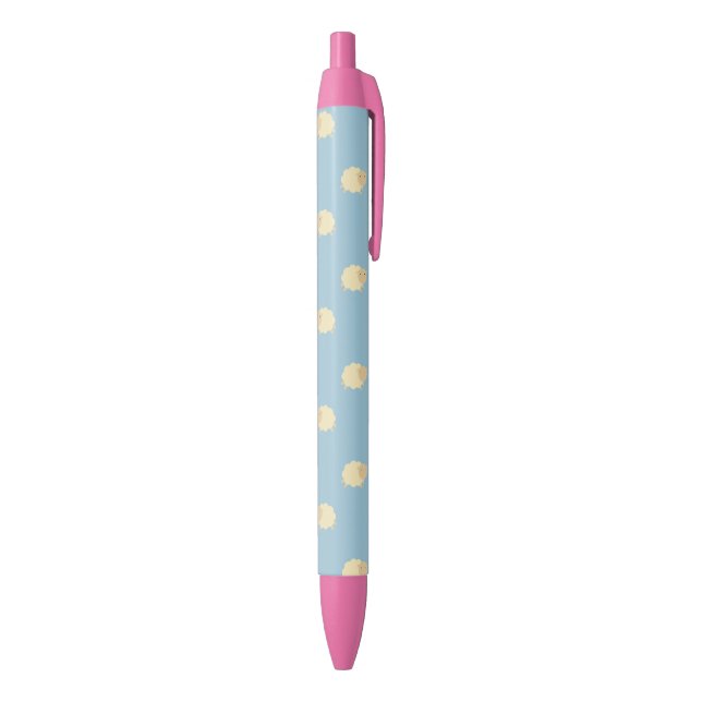 Niedliches Schaf-Muster-Girly Stift (Unterseite (Vertikal))