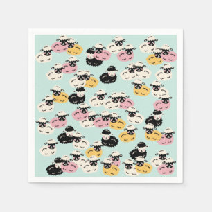 Niedliches Schafpapier Napkins Serviette