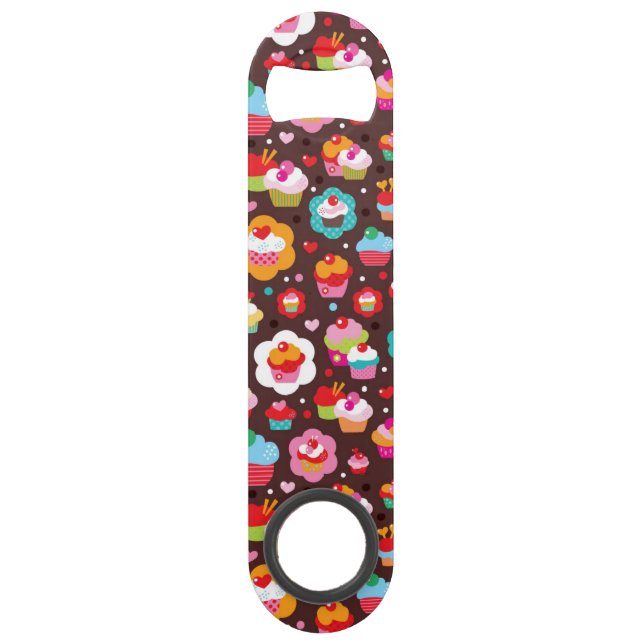 Niedliches Schalen-Kuchen-Muster Speed Flaschenöffner (Vorderseite)