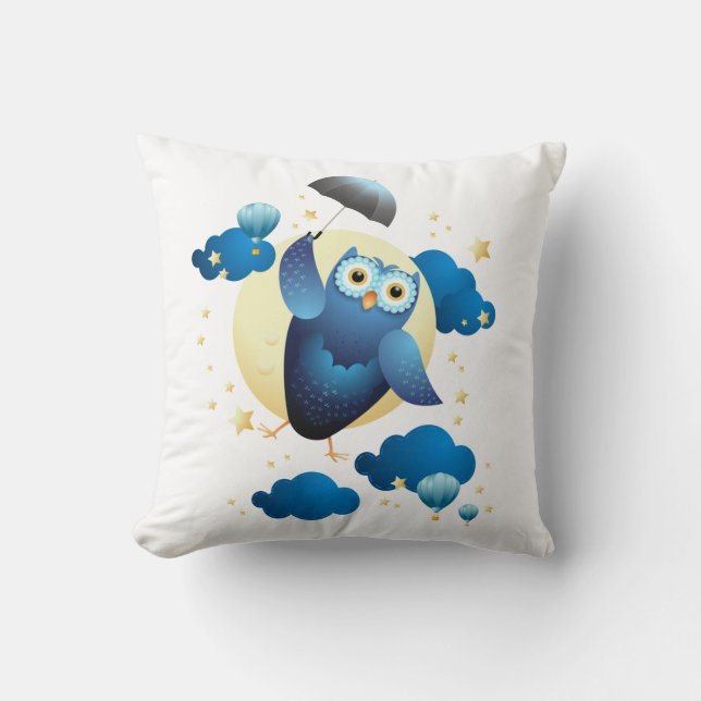 Niedliches Schälling mit Schirm Kissen (Vorderseite)