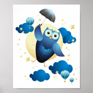 Niedliches Schälling mit Schirm Poster