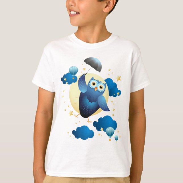 Niedliches Schälling mit Schirm T-Shirt (Vorderseite)
