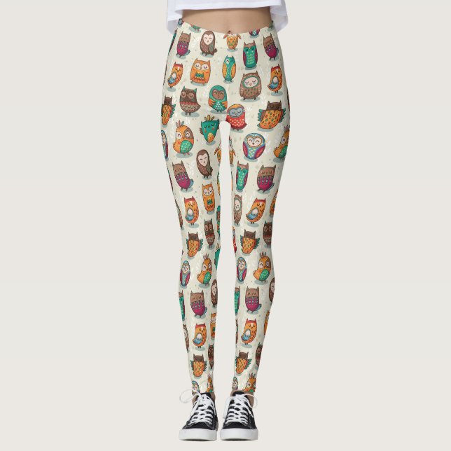 Niedliches Schälmuster Leggings (Vorderseite)