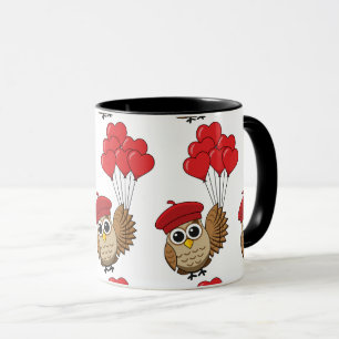 Niedliches Schellen mit Herzblasen Tasse