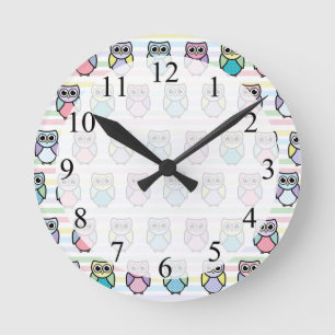 Niedliches Schellmuster Runde Wanduhr