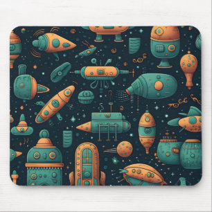 Niedliches Schiffsmuster Mousepad