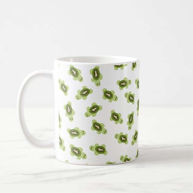 Niedliches Schildkrötenmuster Kaffeetasse (Links)