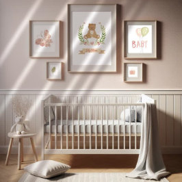 Niedliches Schlafbär-Kinder Kinderzimmer Poster