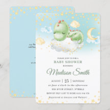 Niedliches Schlafen Baby Dinosaur Kinderdusche  