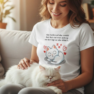 Niedliches Schlafen Cat Funny Quotes Redewendungen T-Shirt