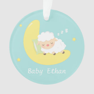 Niedliches Schlafenbaby-Lamm scherzt Ornament