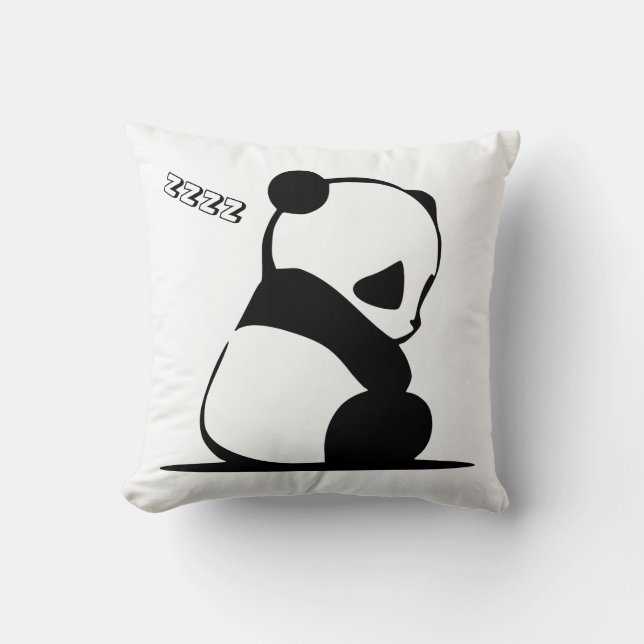 Niedliches Schlafenpanda-Bärthrow-Kissen Kissen (Vorderseite)