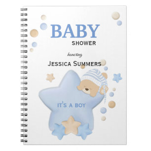 Niedliches Schlafteddy Bear Baby Shooting Notebook Notizblock