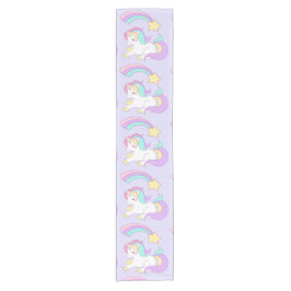 Niedliches Schlafunkorr mit farbenfroher Shooting  Kurzer Tischläufer