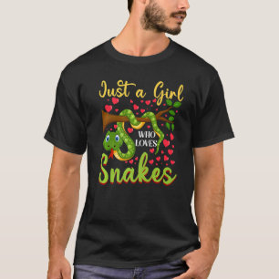 Niedliches Schlangenmädchen Liebe Schlangen T-Shirt