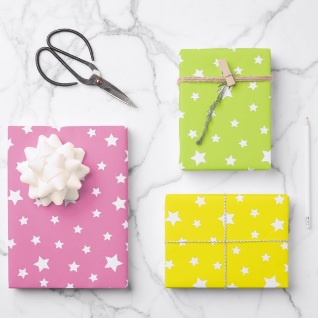 Niedliches Schleifpapier Geschenkpapier Set (Vorderseite)