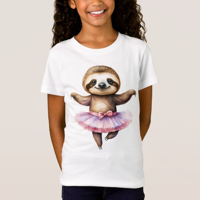 Niedliches Schleppballerina Tanzballett T-Shirt (Vorderseite)