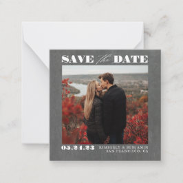 Niedliches schlichtes und elegantes Save the Date Mitteilungskarte