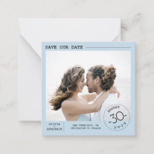 Niedliches schlichtes und elegantes Save the Date  Mitteilungskarte