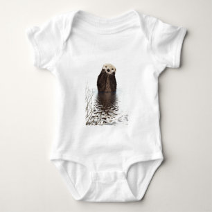 Niedliches, schmeichelhaftes Otter Baby Strampler