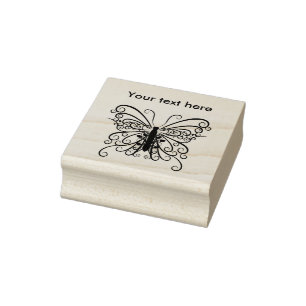 Niedliches Schmetterlings-Thema Gummistempel