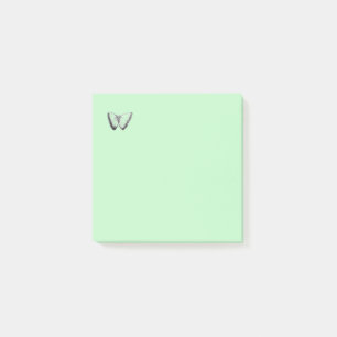 Niedliches Schmetterlingsdesign hellgrüne Post-it Klebezettel