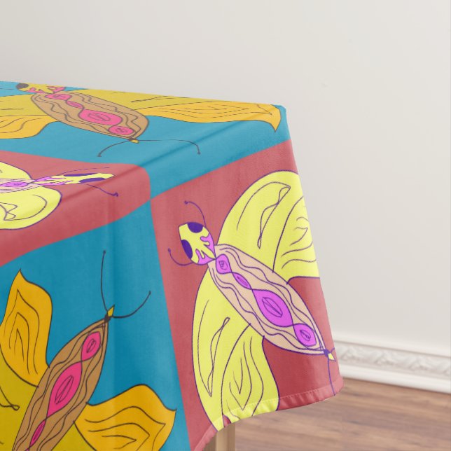 Niedliches Schmetterlingsmuster Tischdecke (Beispiel)