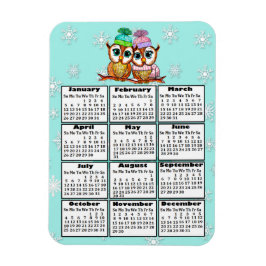 Niedliches Schneeflocken Aquamarine Schneeflocken Magnet