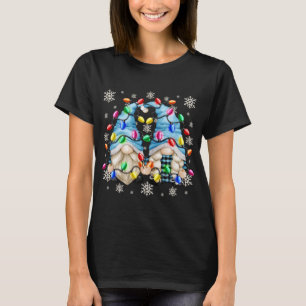 Niedliches Schneeflockenmuster und Weihnachtsfeier T-Shirt