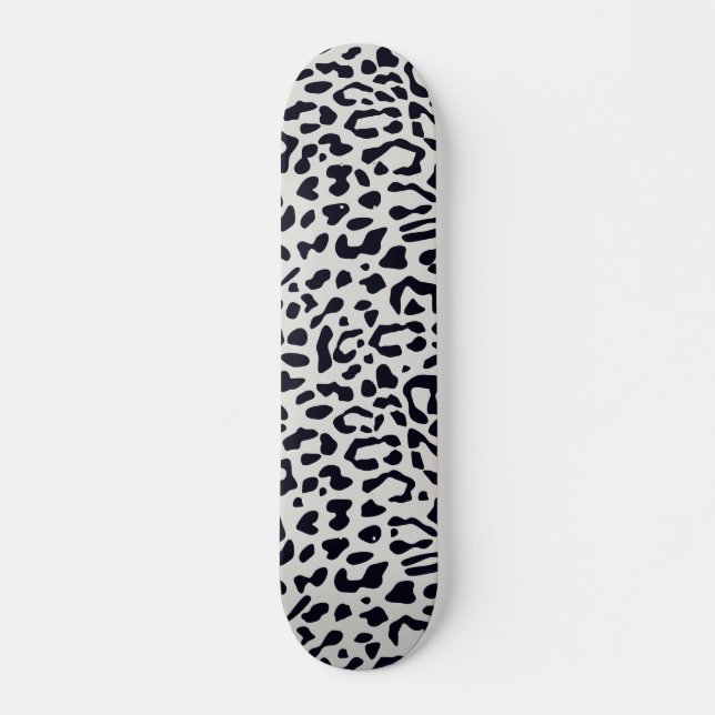 Niedliches Schneeleopard-Muster Skateboard (Vorne)